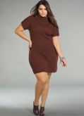 Vestido Marrom de Lã Código: 1212820
